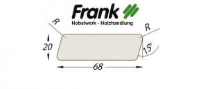 Rhombusleisten sibirische Lärche 20x68mm 3.00m lang