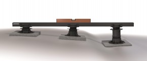 K & R Terracon Terrassenlager - Stellfuss verstellbar 35 - 70 mm Höhe, selbstnivellierend bis zu 8%